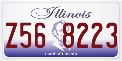 IL license plate Z568223
