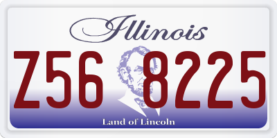 IL license plate Z568225
