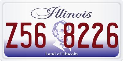 IL license plate Z568226