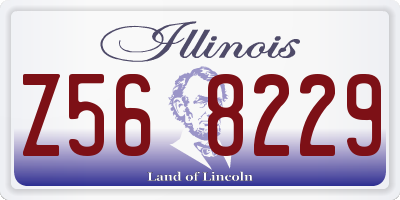 IL license plate Z568229