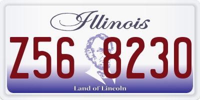IL license plate Z568230