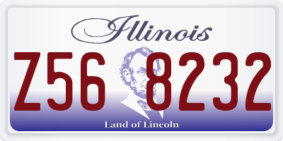 IL license plate Z568232
