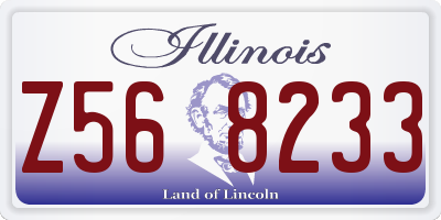 IL license plate Z568233