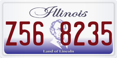 IL license plate Z568235