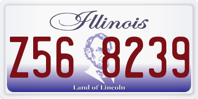 IL license plate Z568239