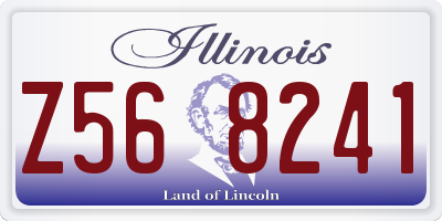 IL license plate Z568241