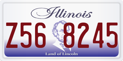 IL license plate Z568245