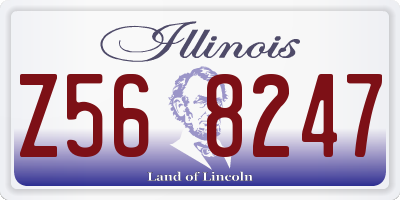 IL license plate Z568247