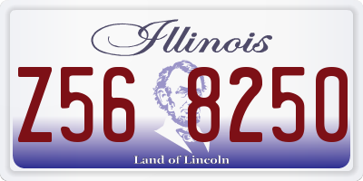 IL license plate Z568250
