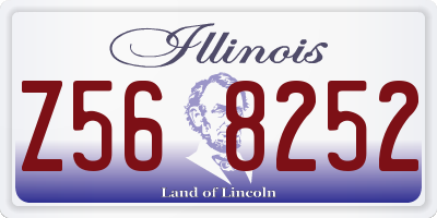 IL license plate Z568252