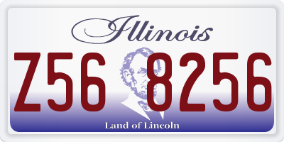 IL license plate Z568256