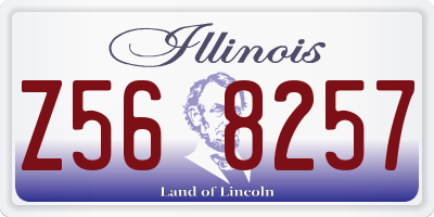 IL license plate Z568257