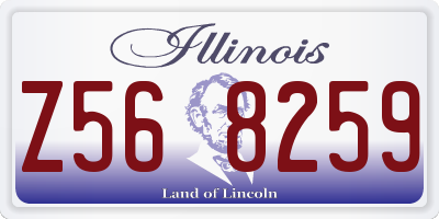 IL license plate Z568259