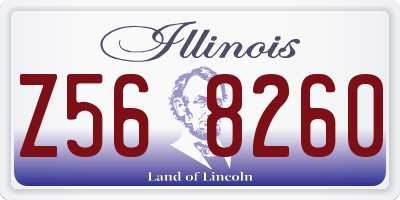 IL license plate Z568260