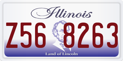 IL license plate Z568263