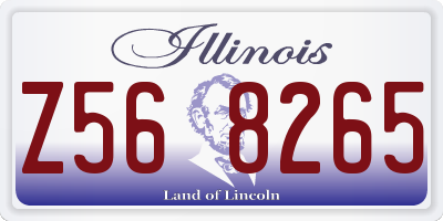 IL license plate Z568265