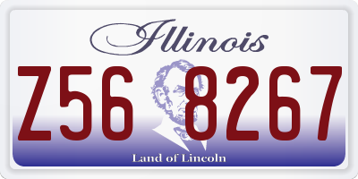 IL license plate Z568267