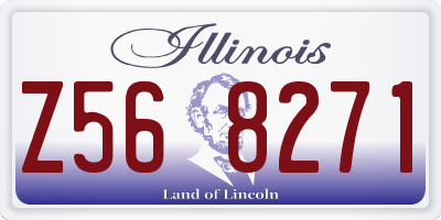 IL license plate Z568271