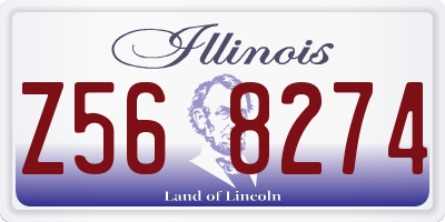 IL license plate Z568274