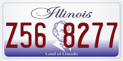 IL license plate Z568277