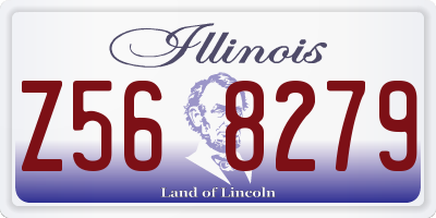 IL license plate Z568279