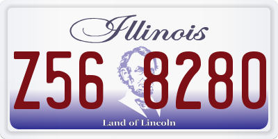 IL license plate Z568280