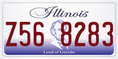 IL license plate Z568283