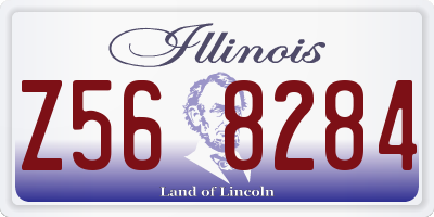IL license plate Z568284