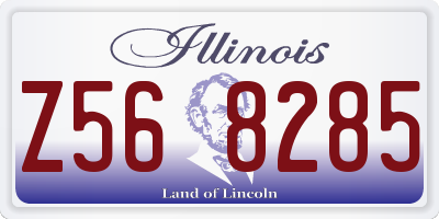 IL license plate Z568285