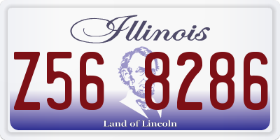 IL license plate Z568286