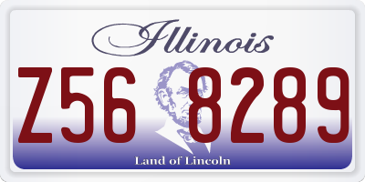 IL license plate Z568289