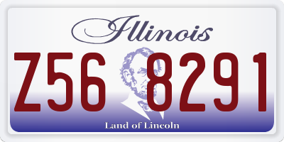 IL license plate Z568291