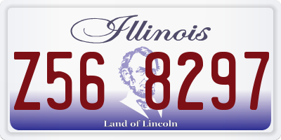 IL license plate Z568297