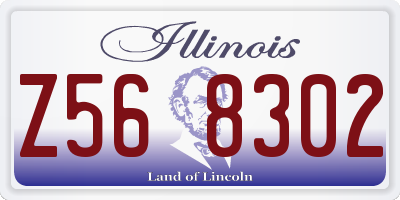 IL license plate Z568302