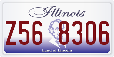 IL license plate Z568306