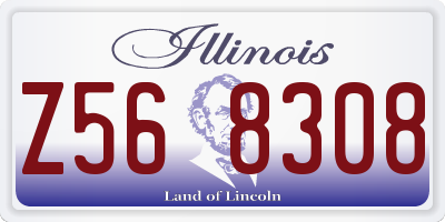 IL license plate Z568308