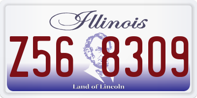 IL license plate Z568309