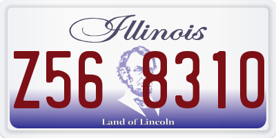 IL license plate Z568310
