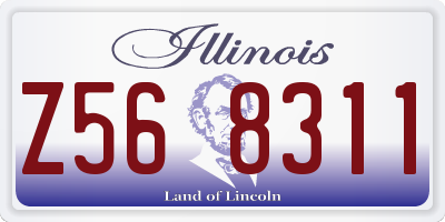 IL license plate Z568311