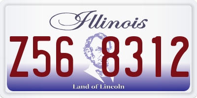 IL license plate Z568312