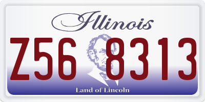IL license plate Z568313