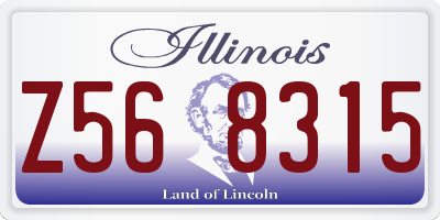 IL license plate Z568315