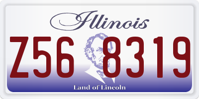 IL license plate Z568319