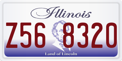 IL license plate Z568320