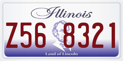 IL license plate Z568321