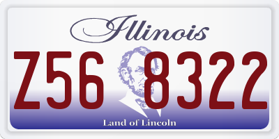 IL license plate Z568322