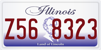 IL license plate Z568323