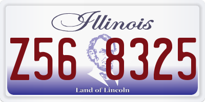 IL license plate Z568325