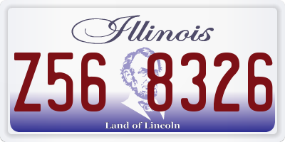 IL license plate Z568326