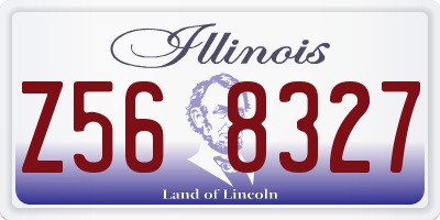 IL license plate Z568327